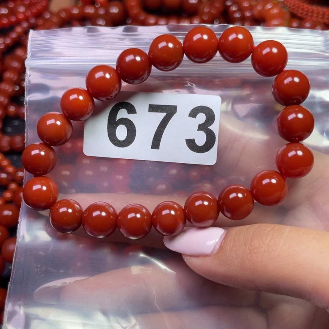 南红玛瑙手链未镶嵌濛**雨