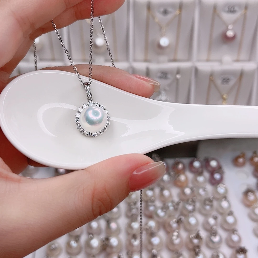 未镶嵌淡水珍珠吊坠(赠链)