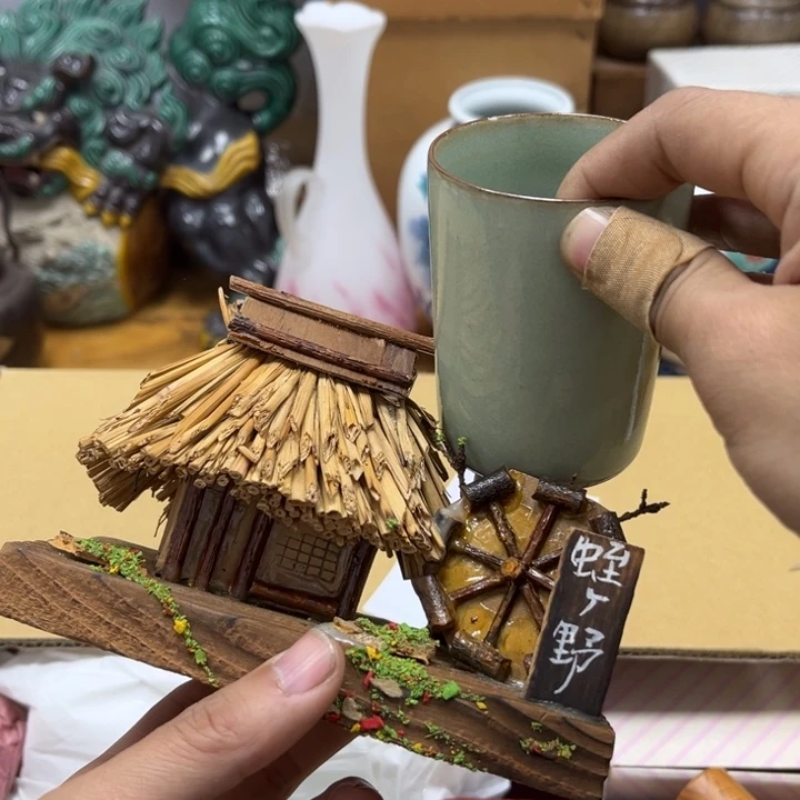 瓷片摆件工艺品瓷器摆件777