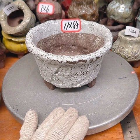 粗陶花盆手工花盆制作