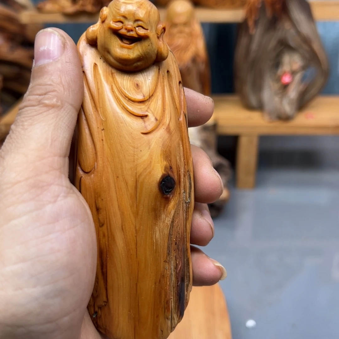 会***鸟木崖柏木摆件手把件
