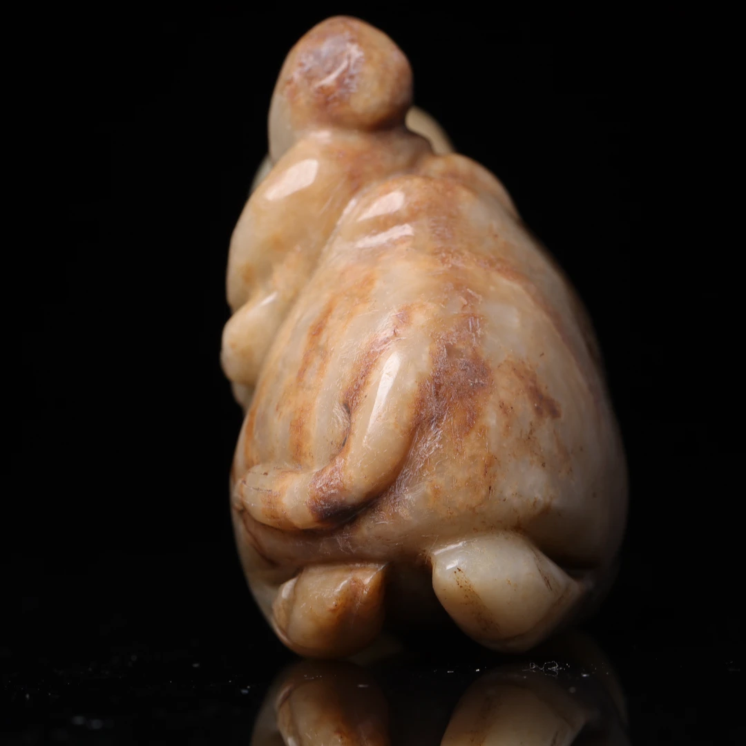 明代和田玉胡人骆驼