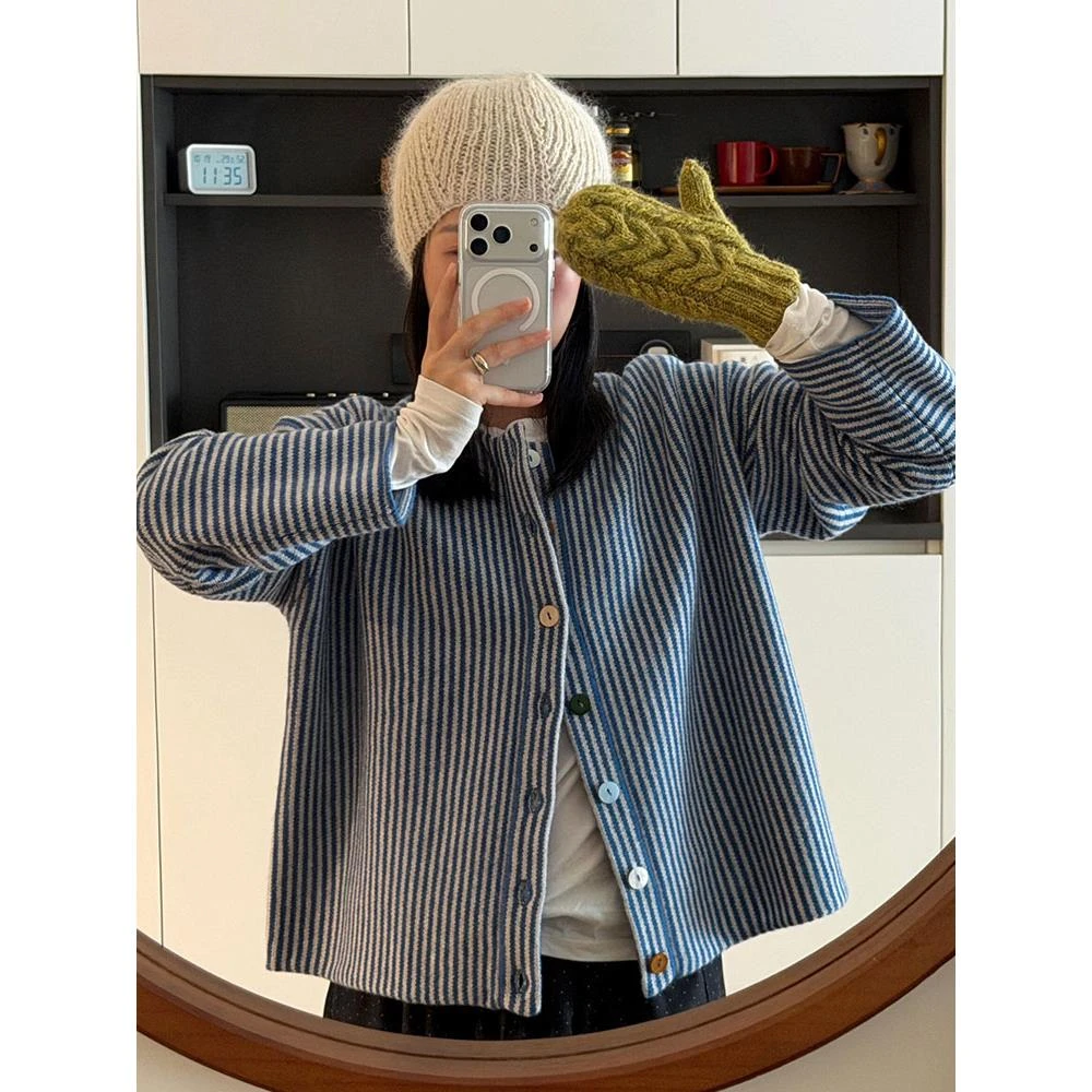 2025新款秋季法式独特绝美高级感超好看气质上衣洋气设计感小衫女