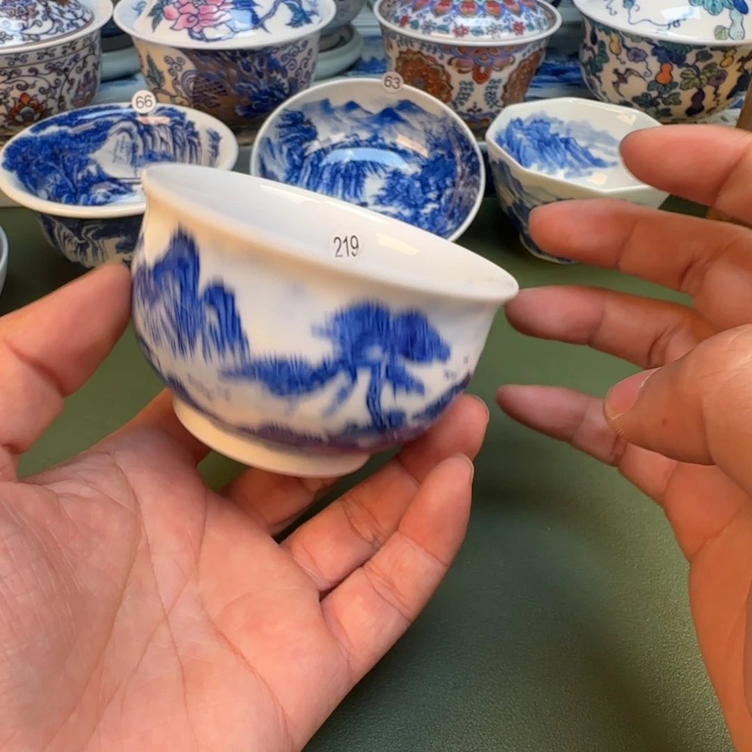 纯手工纯手绘茶具石头67
