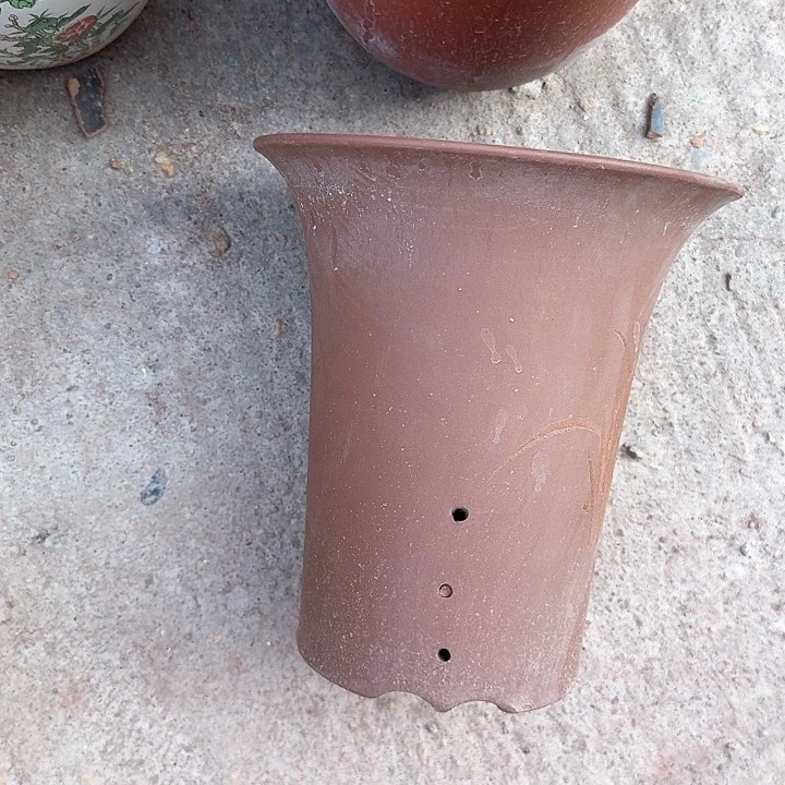 红陶微瑕花盆处理来啦