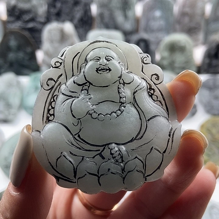 定制翡翠未镶嵌吊坠