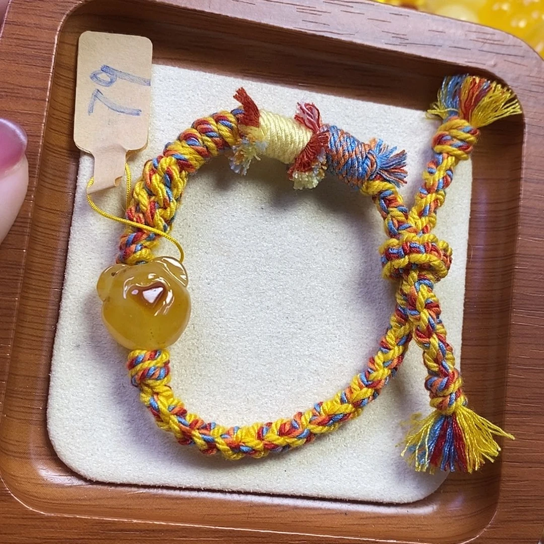 吊坠橄榄核小熊头手串