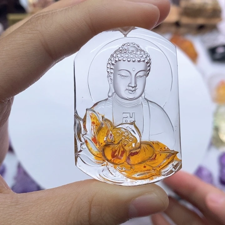 水晶颈饰未镶嵌躺***哥定制