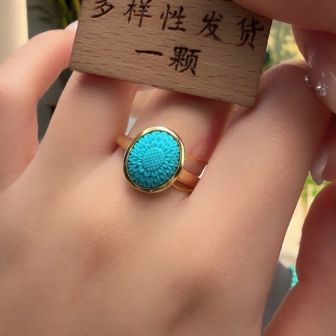 绿松石银S925镶嵌颈饰