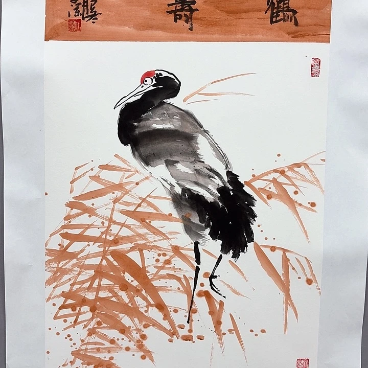 国画亲笔手绘放心去藏