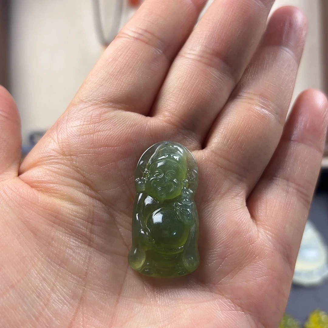 蛇纹石玉合金颈饰