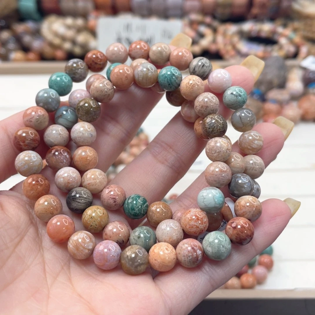 未镶嵌手串硅化珊瑚（珊瑚玉）我****?261