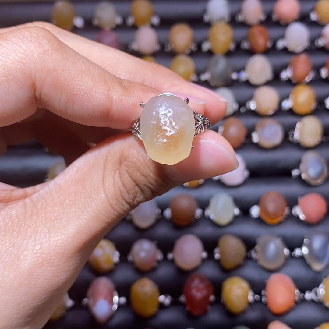 @***n玛瑙/玉髓合金戒指