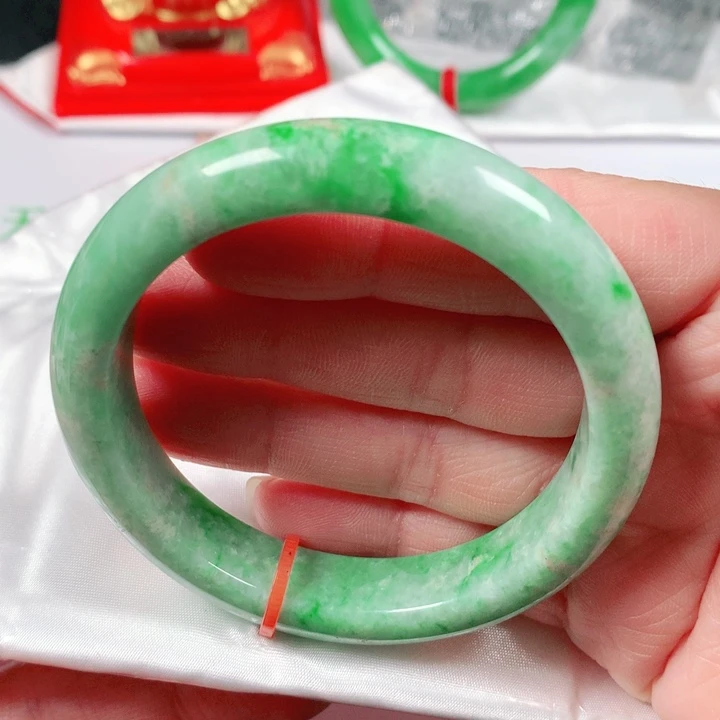 未镶嵌手镯翡翠  编号S1647 正圈54-55