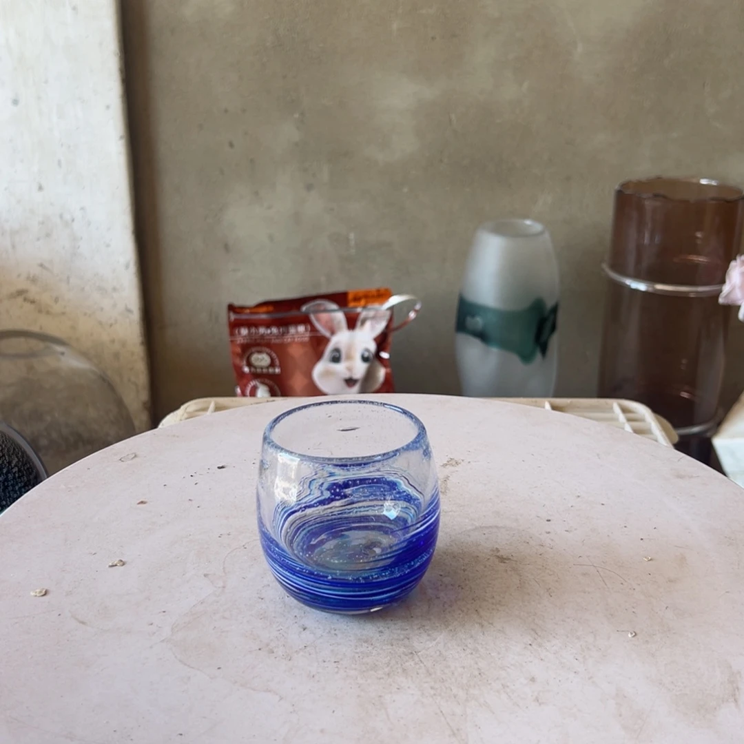弘扬琉璃花器微瑕高度8