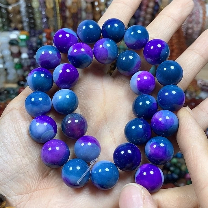 玛瑙/玉髓未镶嵌珠宝半成品地球玛瑙卡14mm