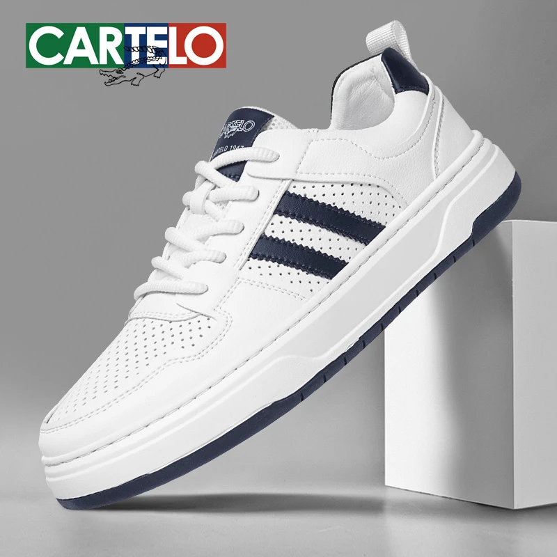 【镂空透气】卡帝乐鳄鱼2025欧若风休闲男鞋秋季板鞋时尚小白鞋男款