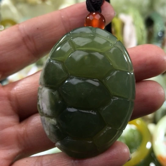 岫玉未镶嵌手把，吊坠小手把