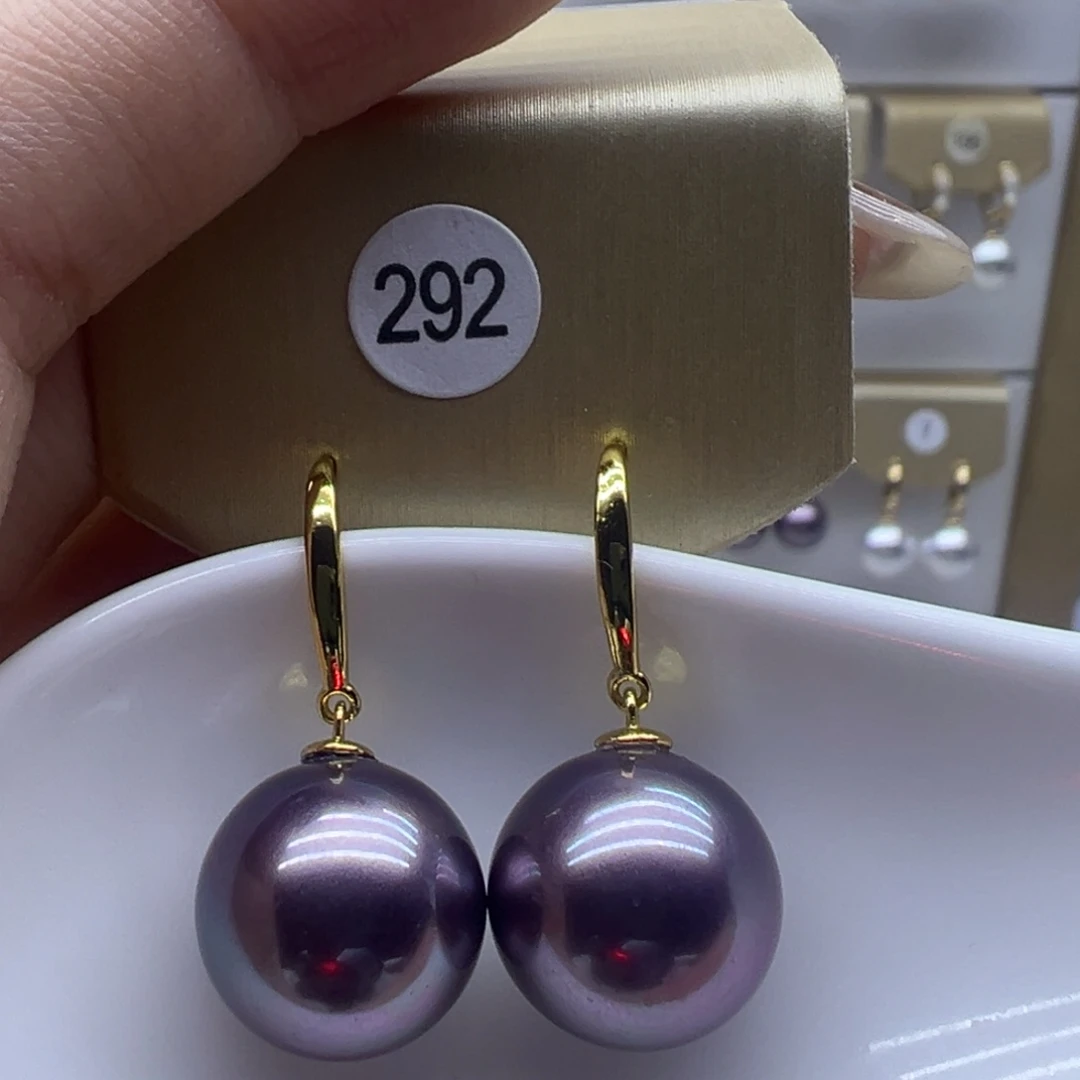 淡水珍珠耳饰银S925镶嵌