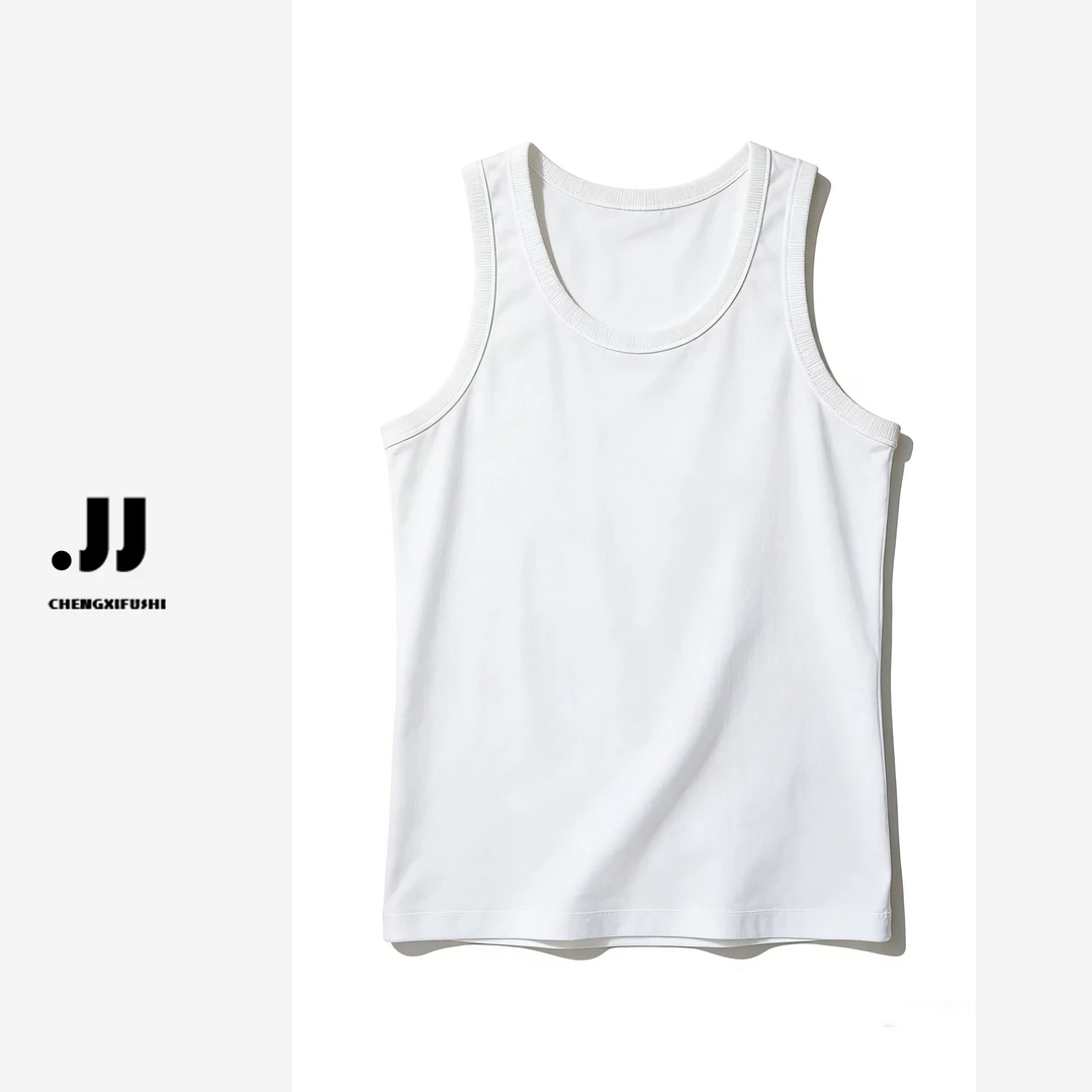 Y2980 夏季小众韩系百搭休闲复古巨好看纯白色背心