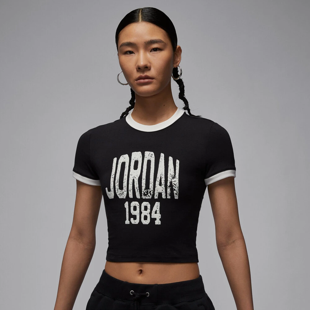 NIKE耐克2025AS W J SS SLIM CROP GFX TEE 84短T恤 HJ0197-010