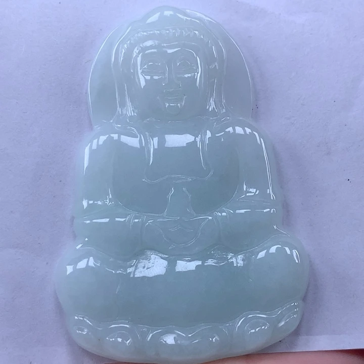 颈饰未镶嵌翡翠玉观音吊坠