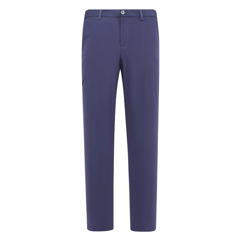 Y1579路春秋男式休闲裤 中腰修身商务休闲长裤弹力 蓝色