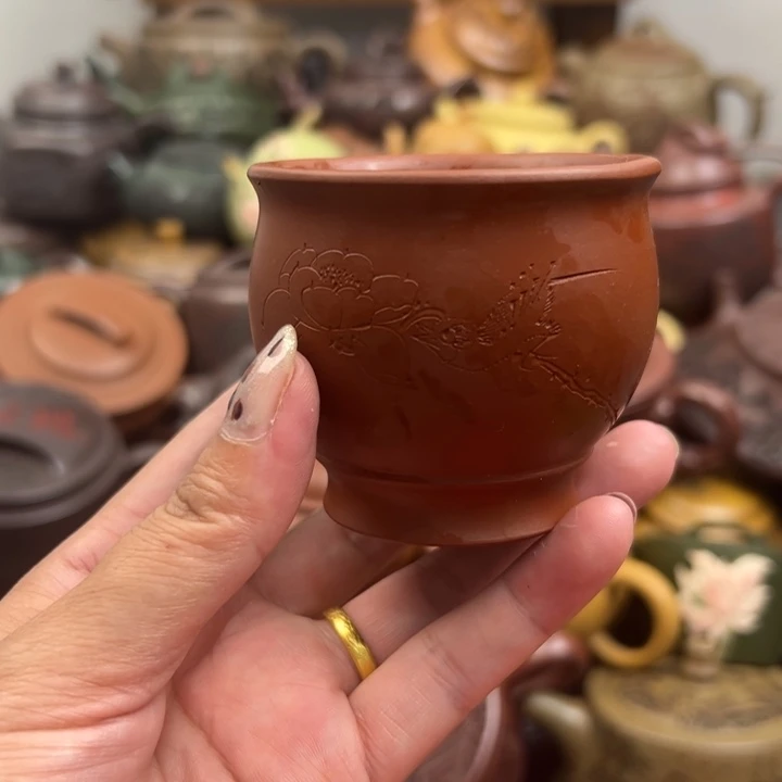 茶壶紫砂杯子底裂