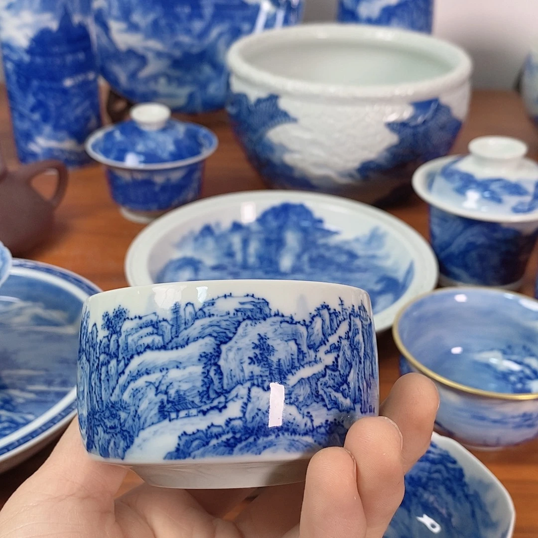 丶***哥瓷手工手绘柴窑烧制