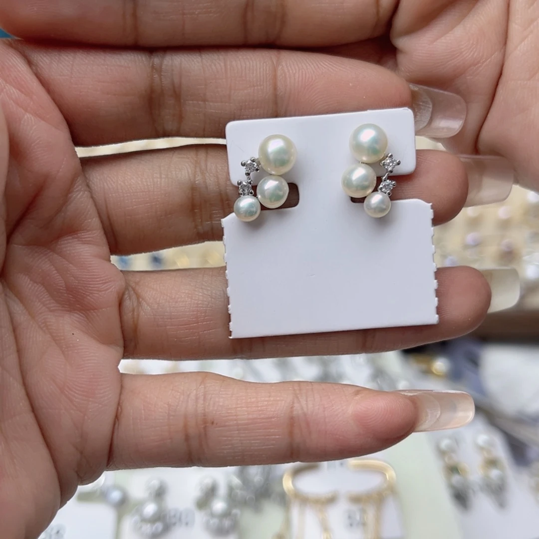 青***狐淡水珍珠合金戒指