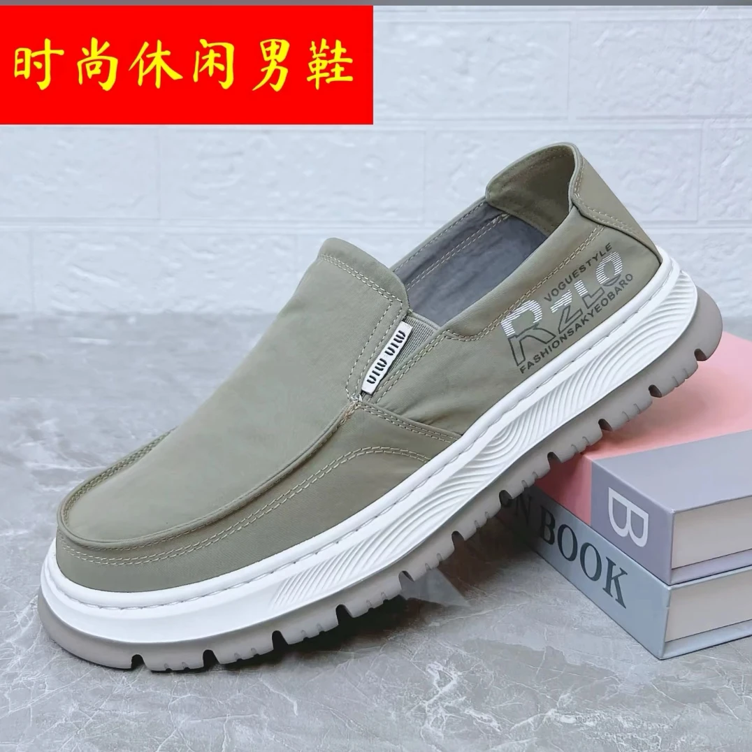 低帮休闲轻质薄款套筒通用帆布鞋春季单鞋夏季