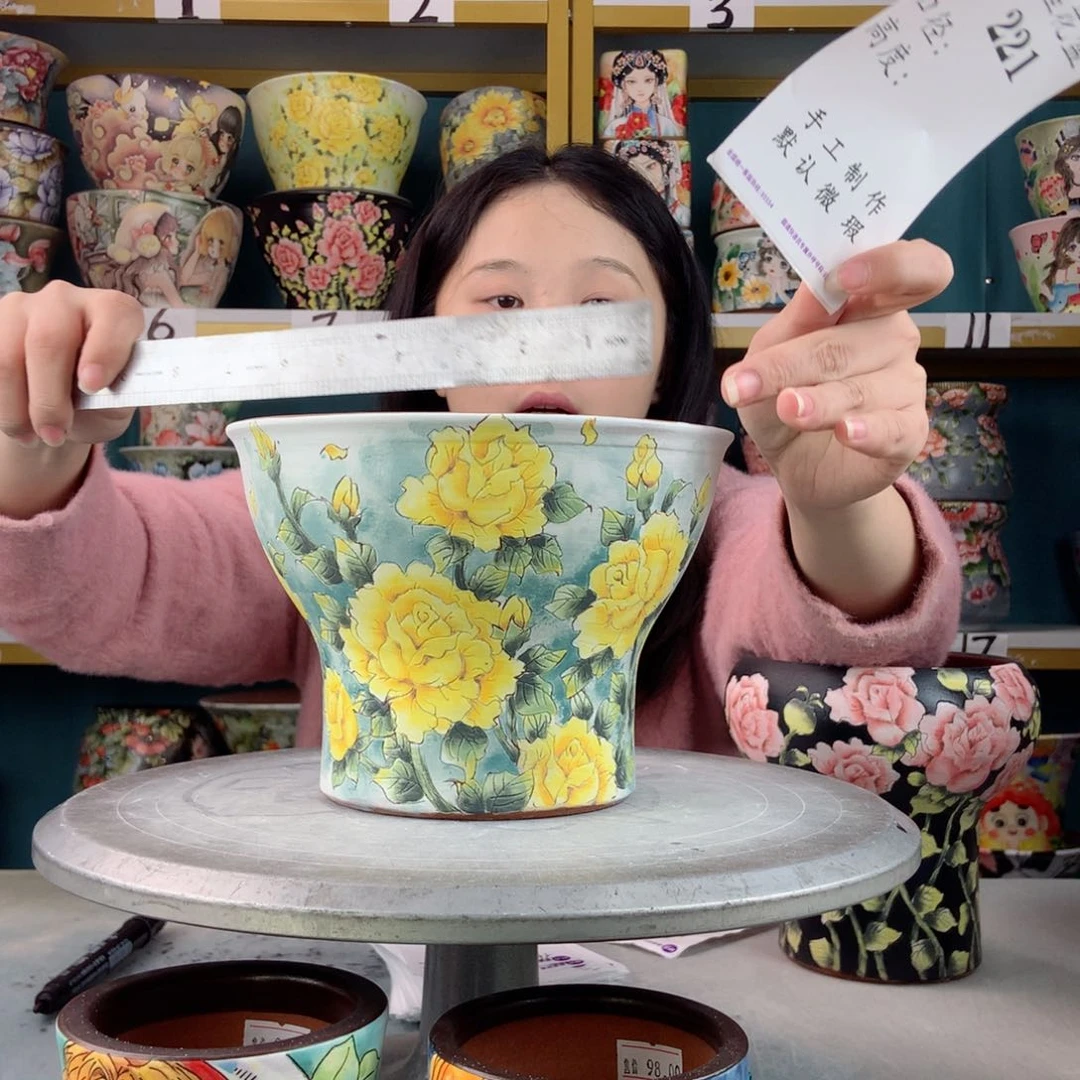 罐倚**风景德镇手工瑕疵221