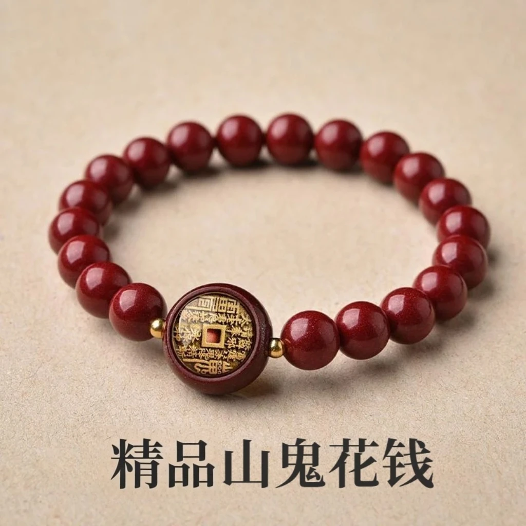 【先生推荐】乙巳蛇年山花钱灵佑朱华匠心之作手串驾车用品