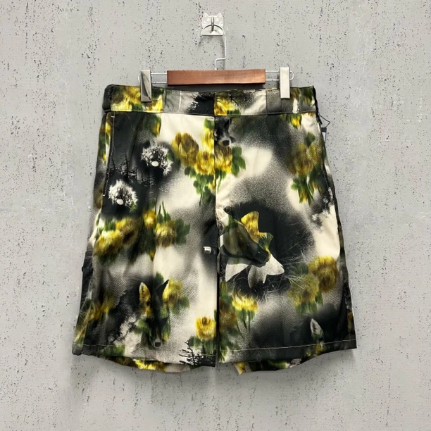 未使用 Prada/普拉达 花卉满印尼龙三角标短裤48码 Z00359