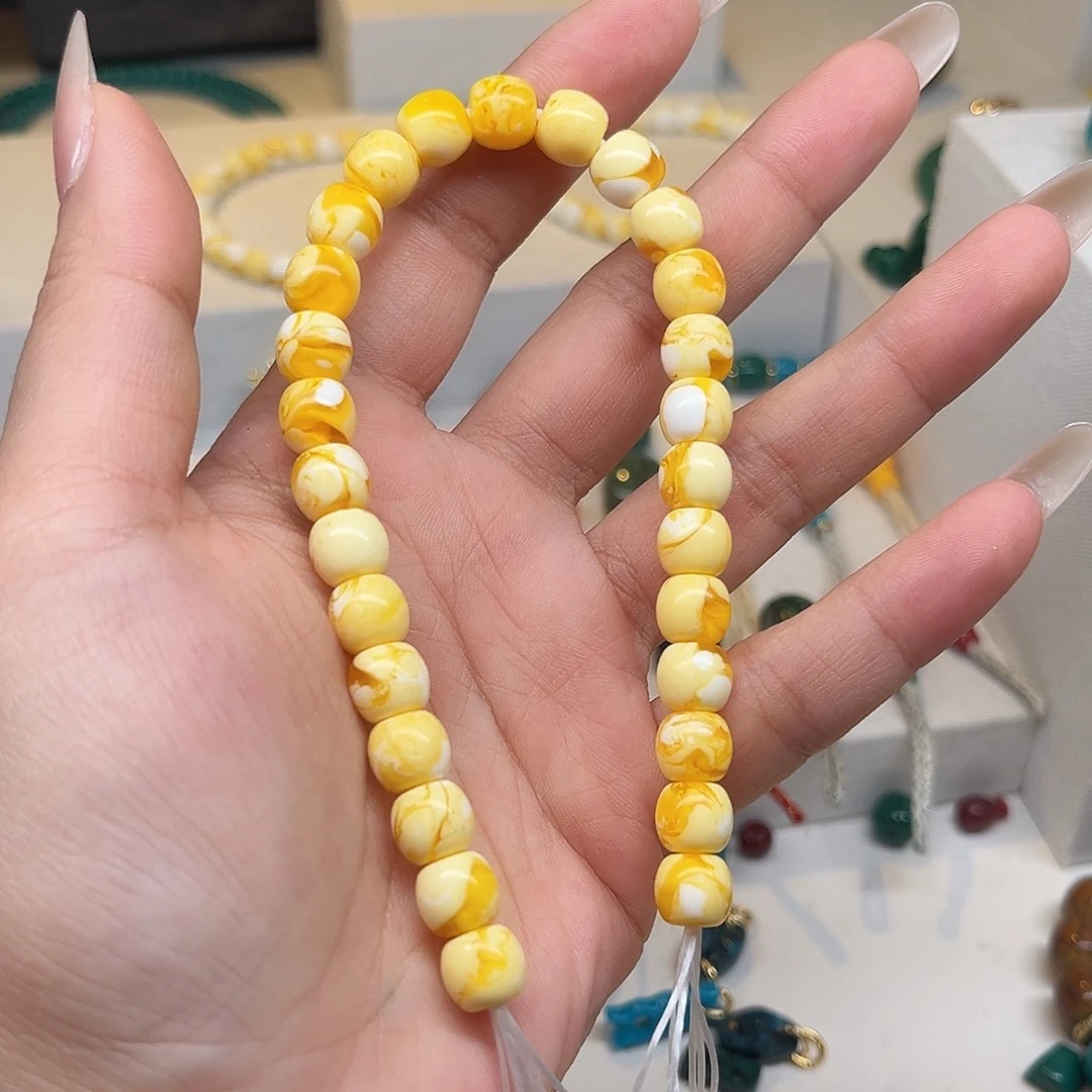 N***༒树脂制品金白老型8mm