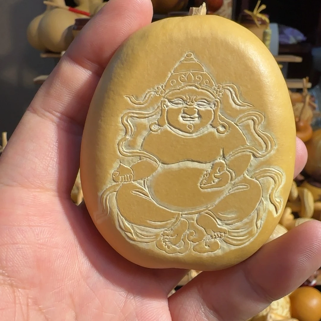 有机玻璃黄财神雕刻