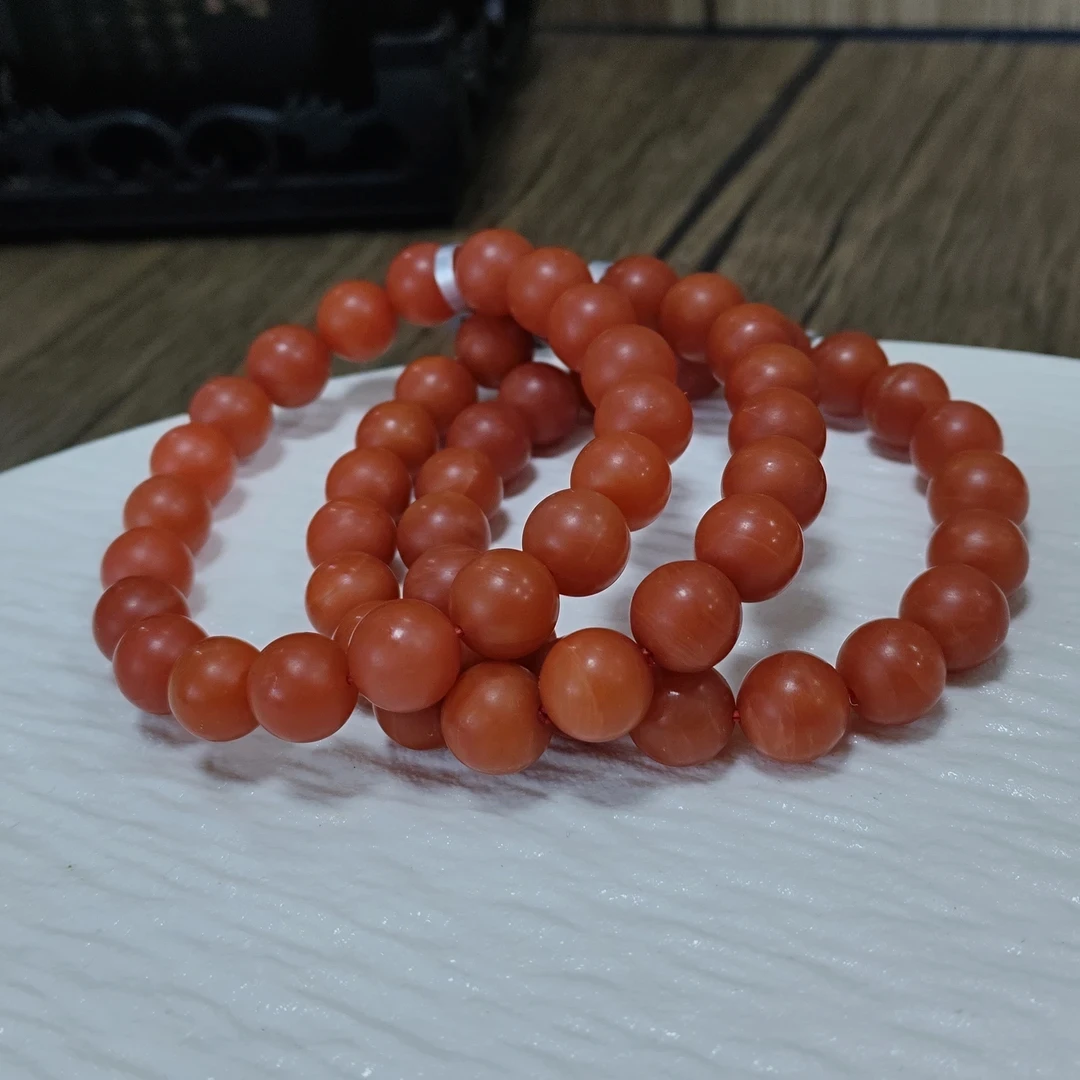 【书记甄选】天然南红单圈手链 多样性发一件 约10mm 1288LA