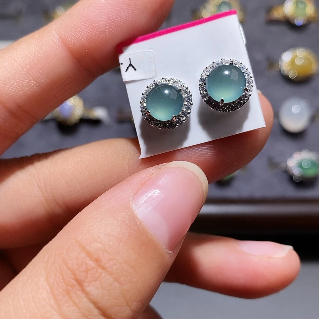 翡翠银S925镶嵌戒指11111