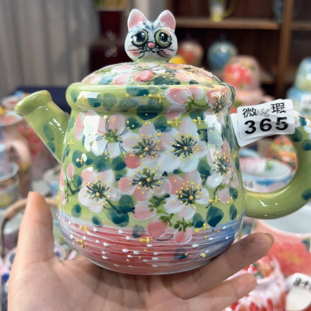 景德镇手绘高温釉下彩陶瓷茶具