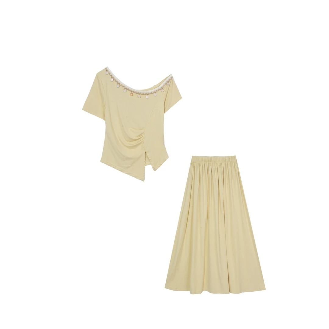 【大眼妹儿专属】2025夏季新款欧若风时尚套装3155