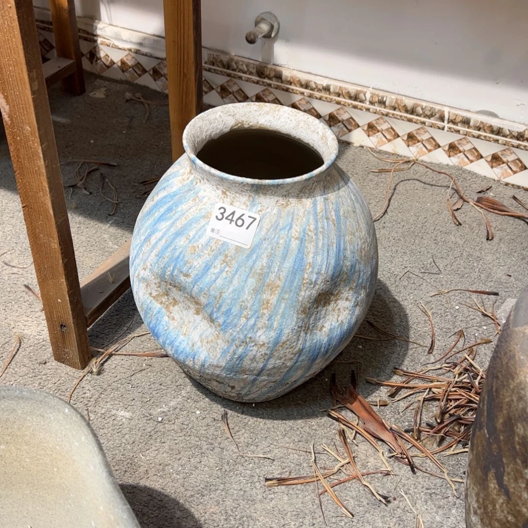 瓷片3467高29口12无孔的