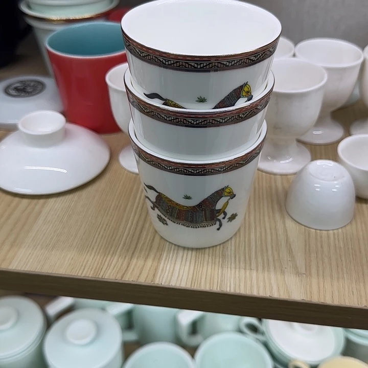 45%以上骨粉骨瓷马杯子六个特价
