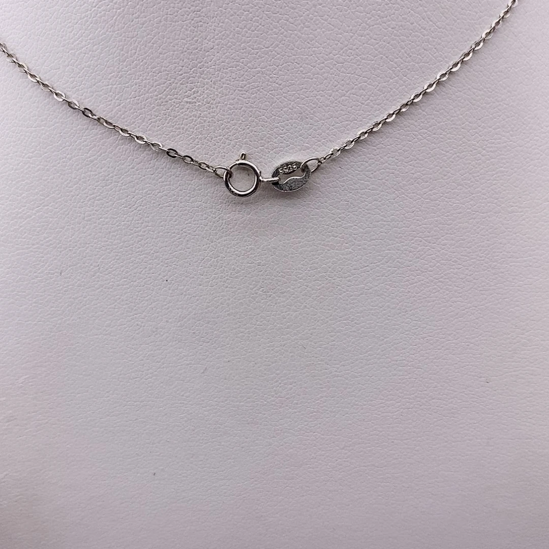 淡水珍珠银S925镶嵌吊坠(不含链)