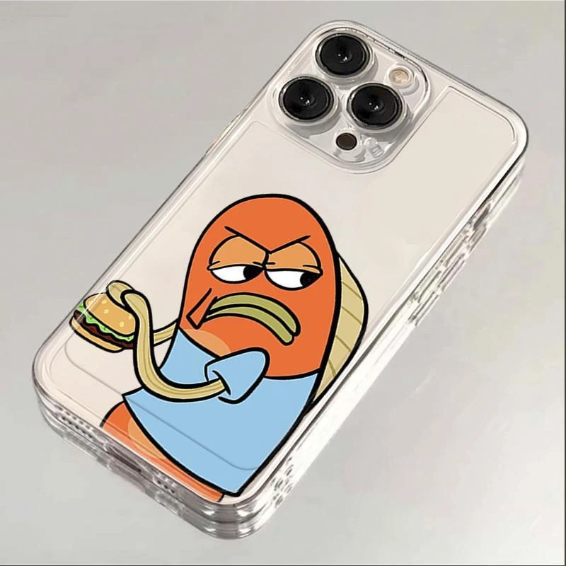 汉堡比奇堡适用iphone17苹果16手机壳小米OPPO华为VIVO荣耀一加