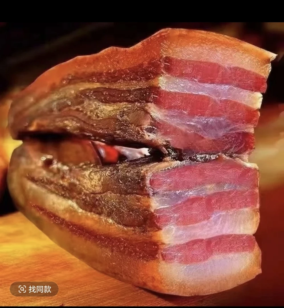 买2斤送3斤（共5斤）农家柴火烟熏腊肉手工制作真空到手5斤