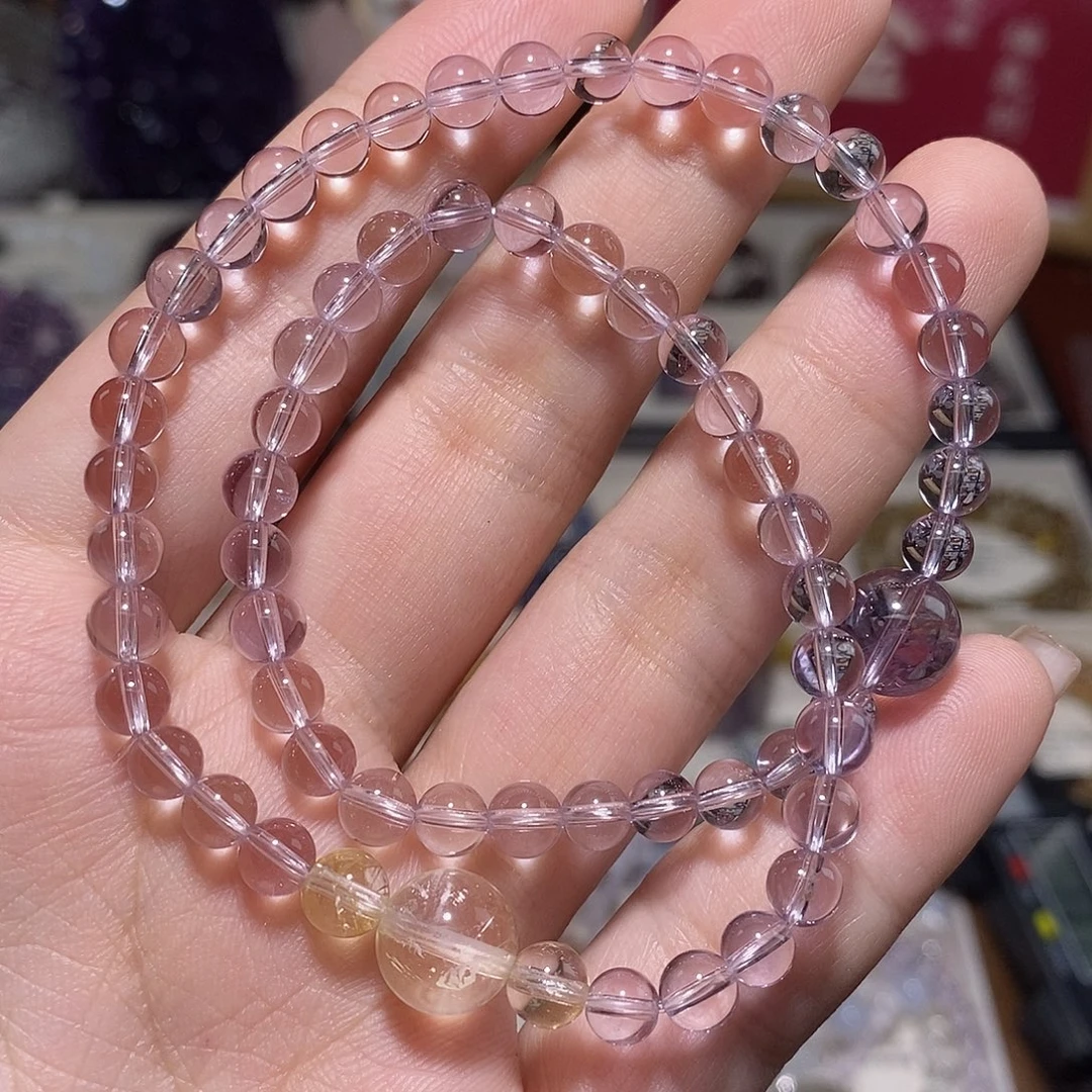 水晶未镶嵌手链紫水