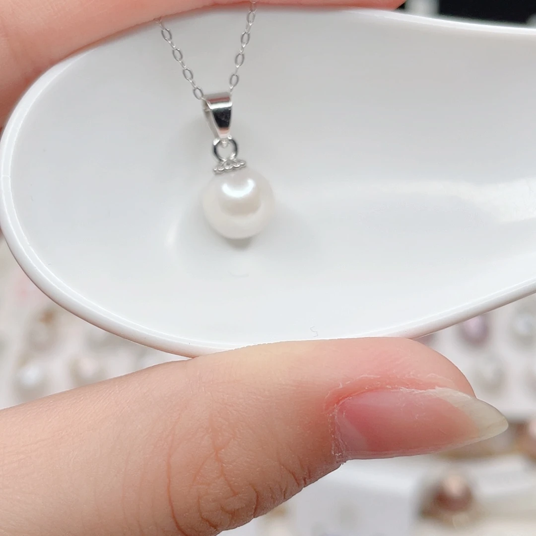 合金淡水珍珠吊坠(赠链)