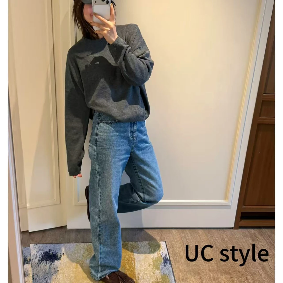 【UCSTYLE】FG25S148 圆领针织长袖主播穿S码