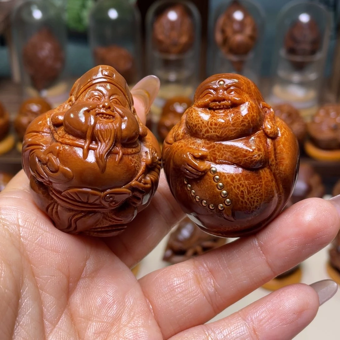 橄榄核吊坠沈*业财迷一对四零左右尺