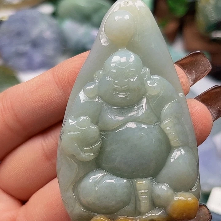 翡翠未镶嵌颈饰挂件